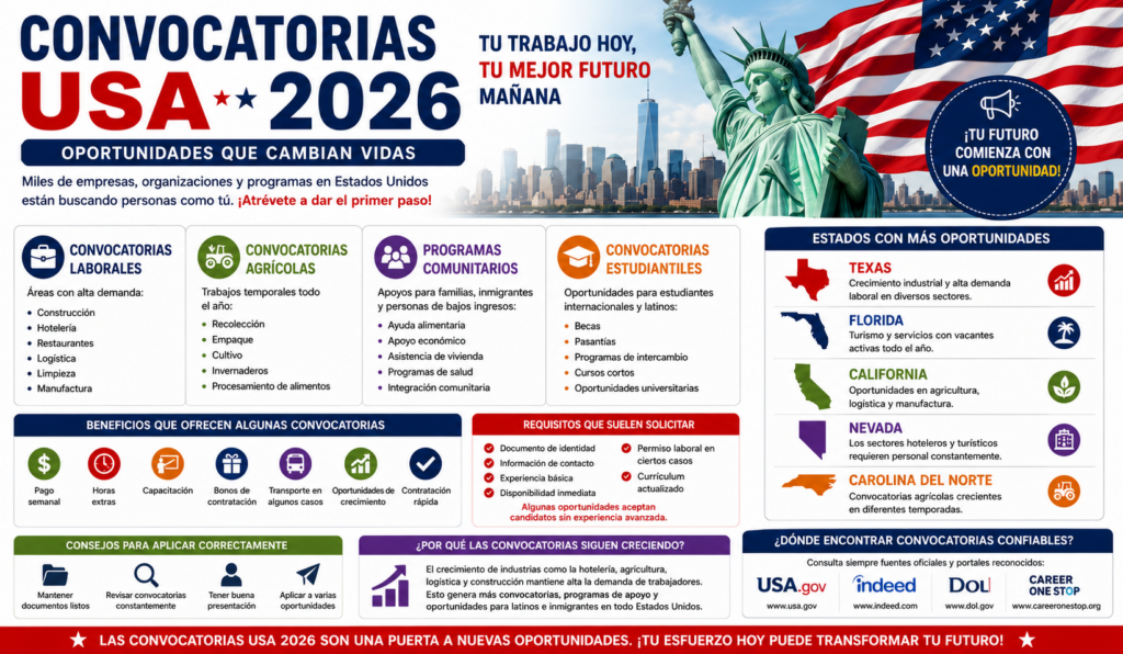 Convocatorias USA