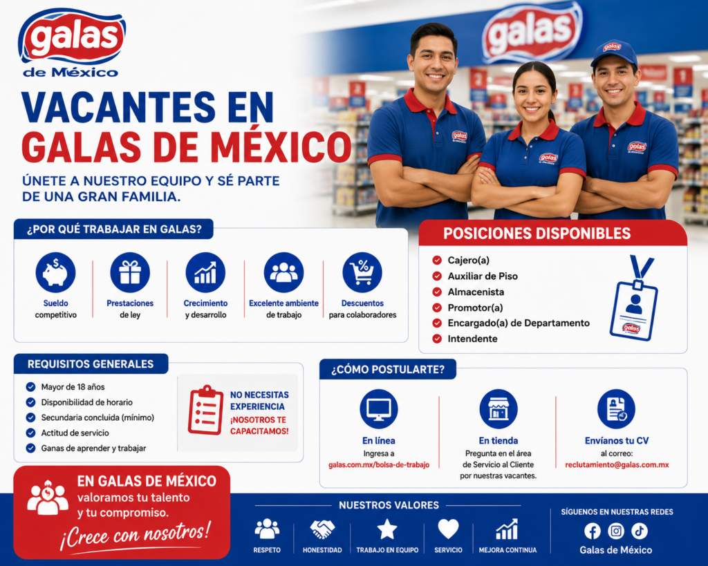 vacantes en Galas de México